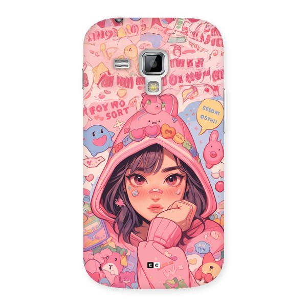 Cute Anime Girl Back Case for Galaxy S Duos