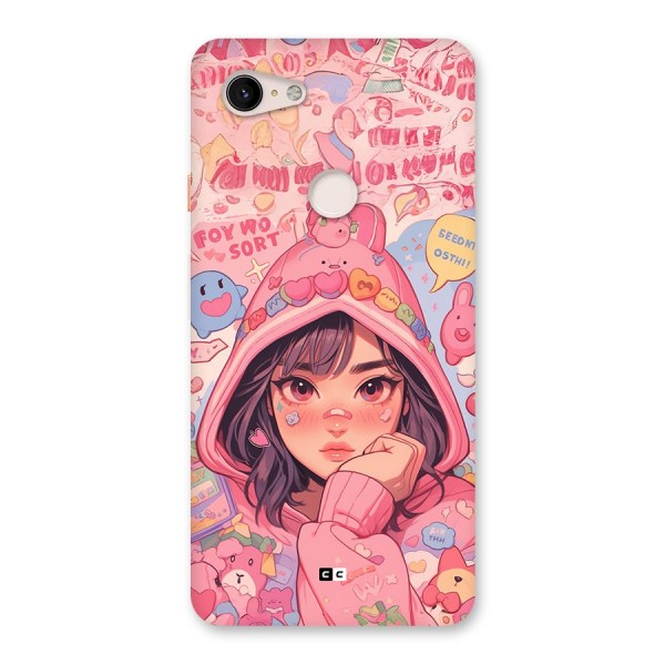 Cute Anime Girl Back Case for Google Pixel 3 XL