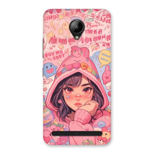 Cute Anime Girl Back Case for Lenovo C2