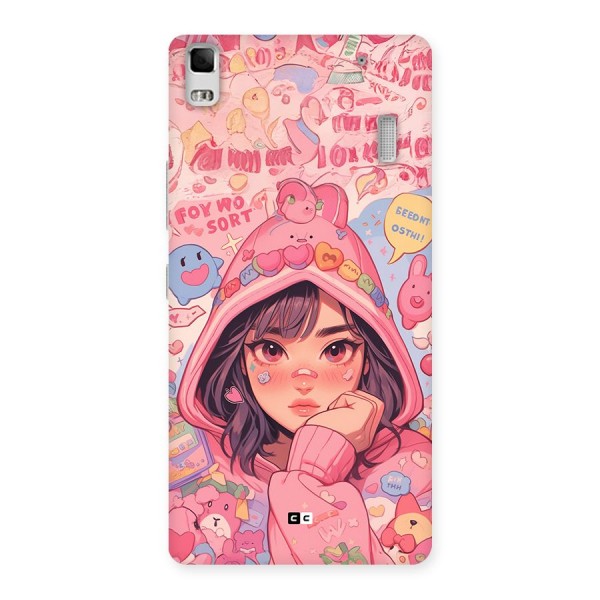 Cute Anime Girl Back Case for Lenovo K3 Note