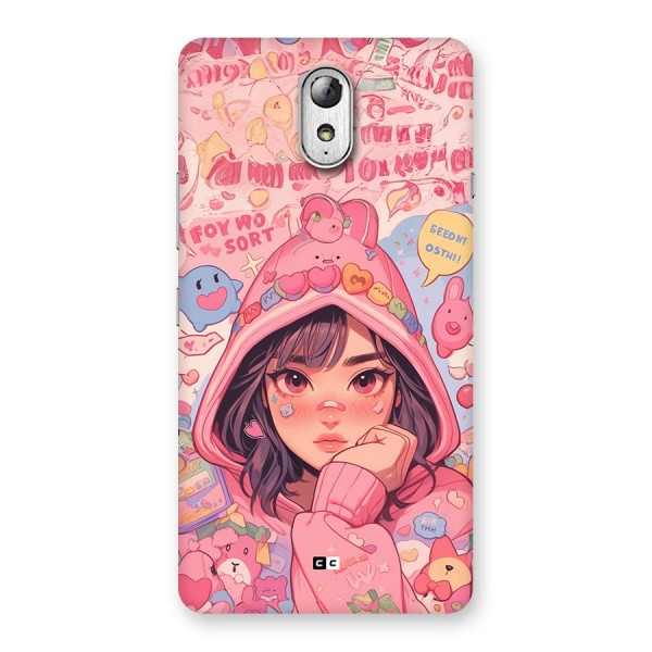 Cute Anime Girl Back Case for Lenovo Vibe P1M