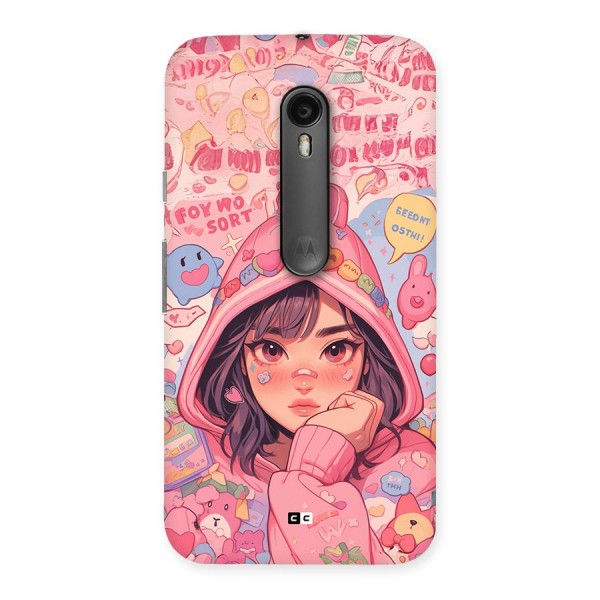 Cute Anime Girl Back Case for Moto G3