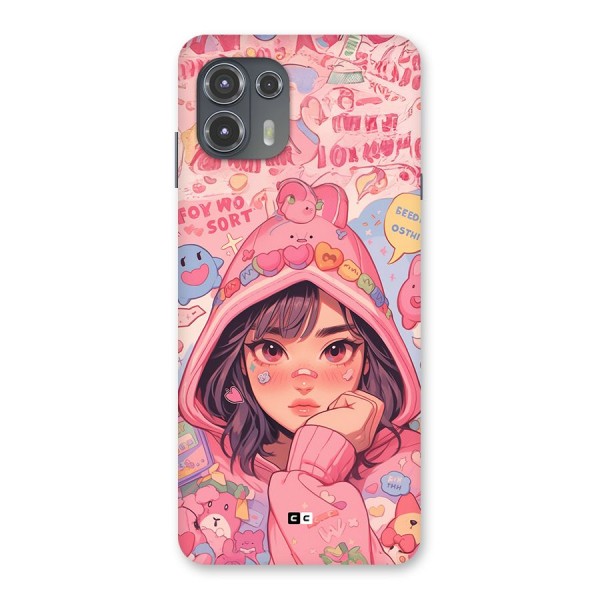 Cute Anime Girl Back Case for Motorola Edge 20 Fusion
