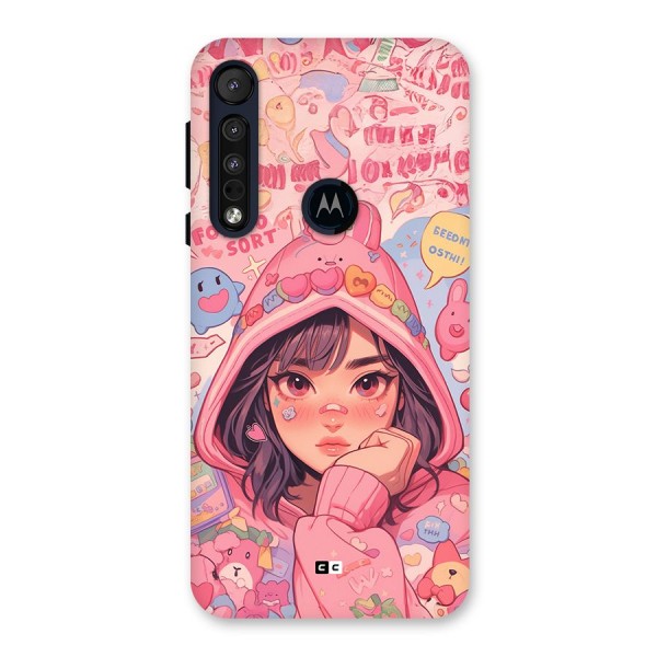 Cute Anime Girl Back Case for Motorola One Macro