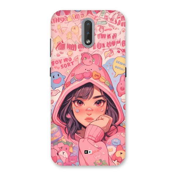 Cute Anime Girl Back Case for Nokia 2.3