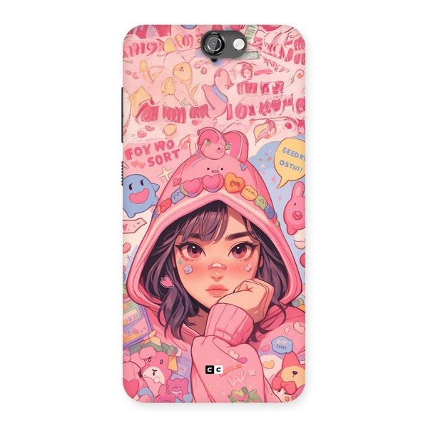 Cute Anime Girl Back Case for One A9