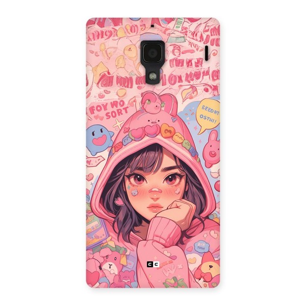 Cute Anime Girl Back Case for Redmi 1s