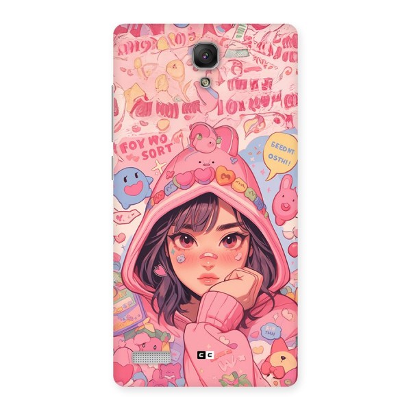 Cute Anime Girl Back Case for Redmi Note