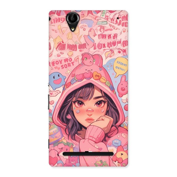 Cute Anime Girl Back Case for Xperia T2