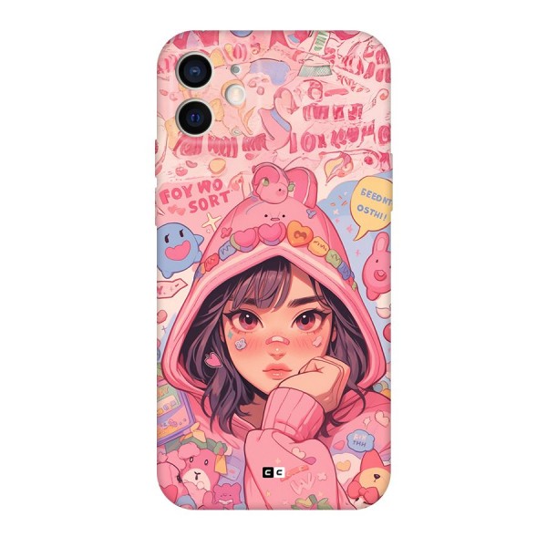 Cute Anime Girl Back Case for iPhone 12