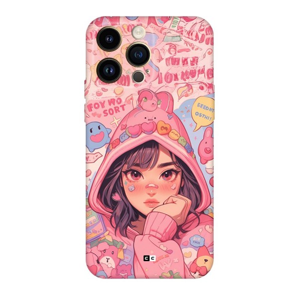Cute Anime Girl Back Case for iPhone 14 Pro Max