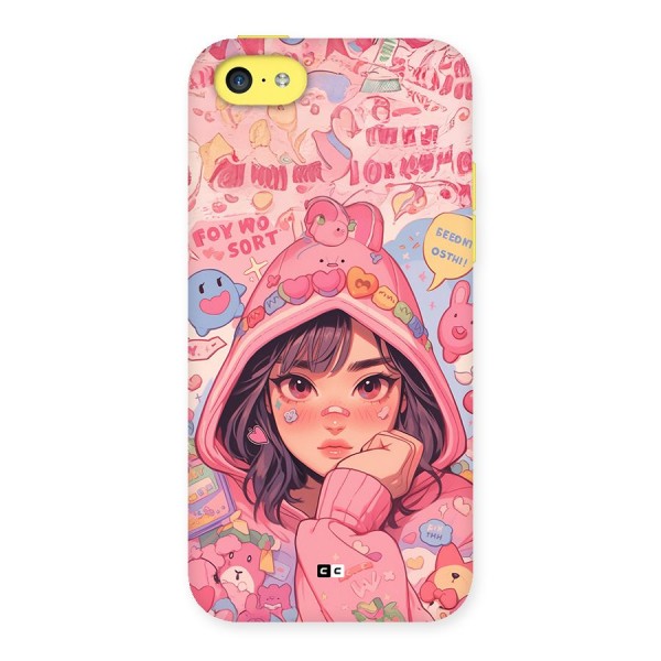 Cute Anime Girl Back Case for iPhone 5C