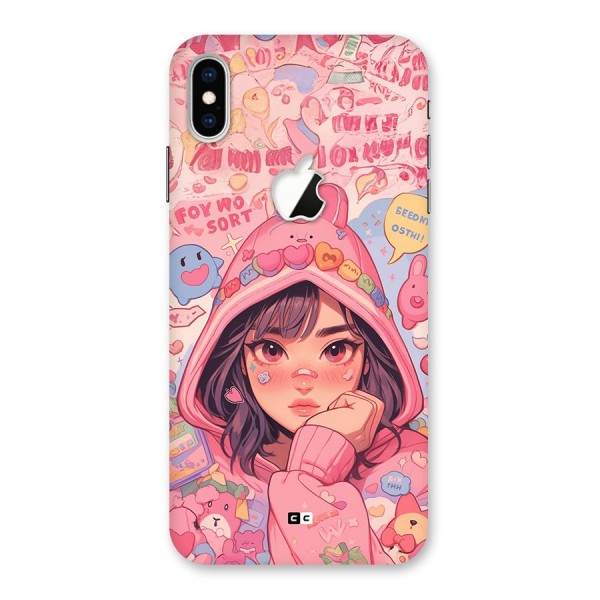 Cute Anime Girl Back Case for iPhone XS Max Apple Cut