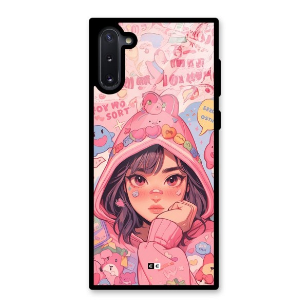 Cute Anime Girl Glass Back Case for Galaxy Note 10