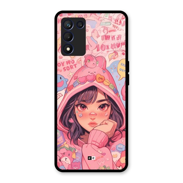Cute Anime Girl Glass Back Case for Realme 9 5G Speed