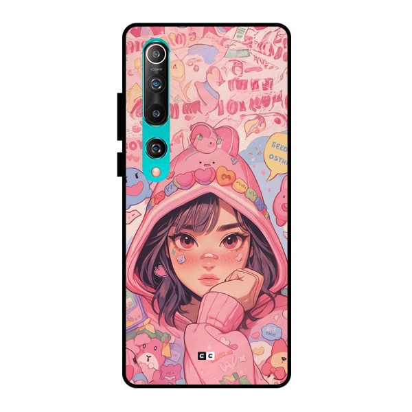 Cute Anime Girl Metal Back Case for Mi 10