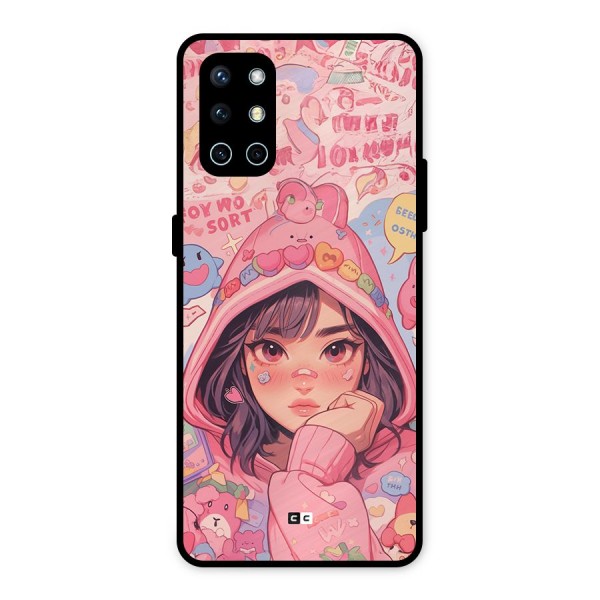 Cute Anime Girl Metal Back Case for OnePlus 9R