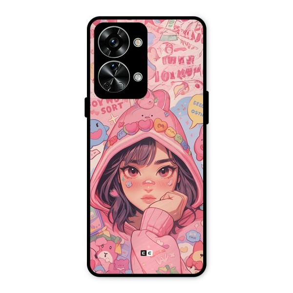 Cute Anime Girl Metal Back Case for OnePlus Nord 2T