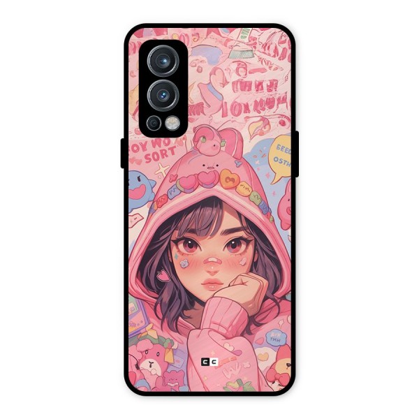 Cute Anime Girl Metal Back Case for OnePlus Nord 2 5G