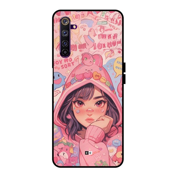 Cute Anime Girl Metal Back Case for Realme 6 Pro