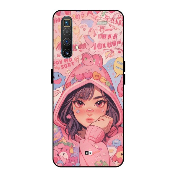 Cute Anime Girl Metal Back Case for Realme X3