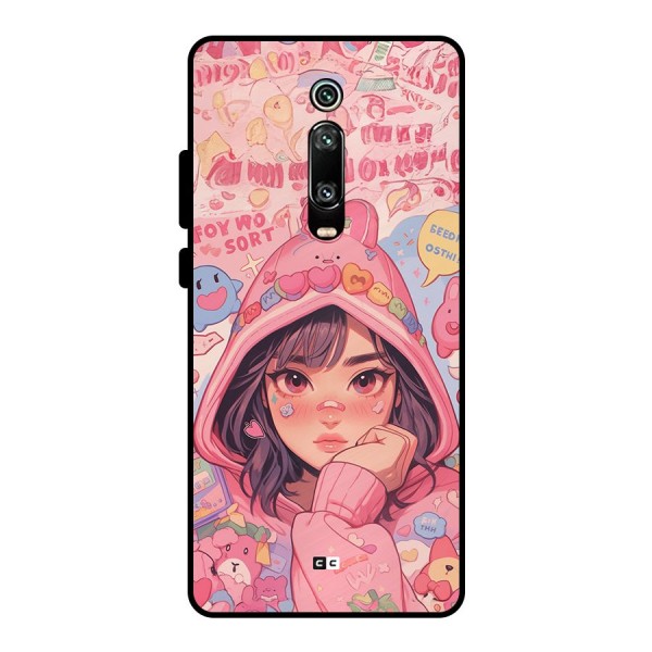 Cute Anime Girl Metal Back Case for Redmi K20 Pro