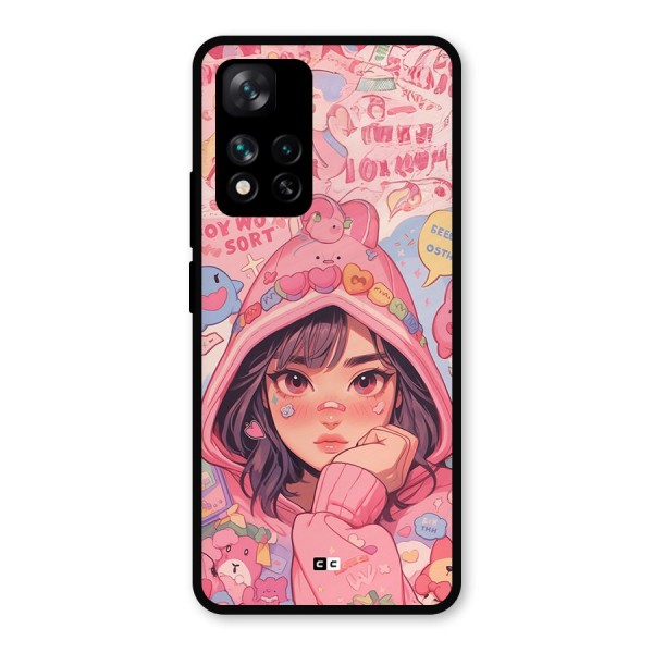 Cute Anime Girl Metal Back Case for Xiaomi 11i Hypercharge 5G