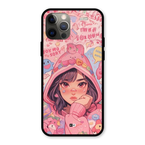 Cute Anime Girl Metal Back Case for iPhone 12 Pro