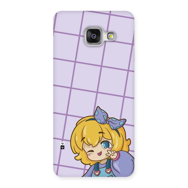 Cute Anime Illustration Back Case for Galaxy A3 (2016)