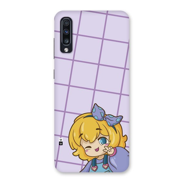 Cute Anime Illustration Back Case for Galaxy A70