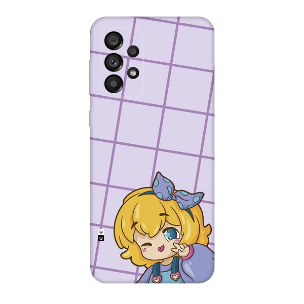 Cute Anime Illustration Back Case for Galaxy A73 5G