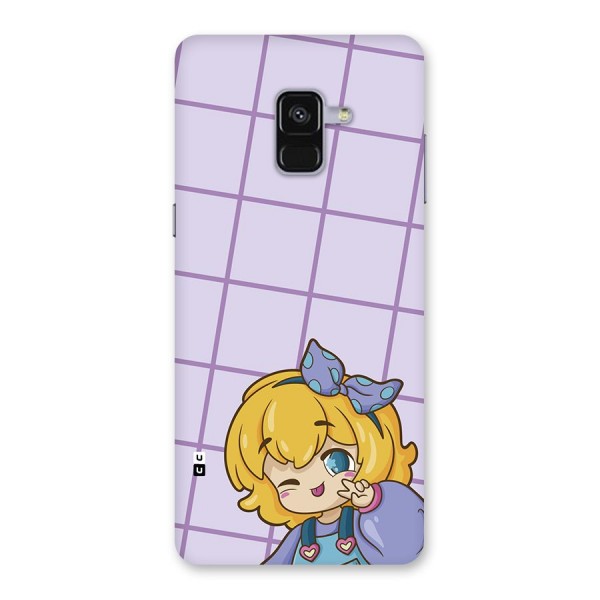 Cute Anime Illustration Back Case for Galaxy A8 Plus