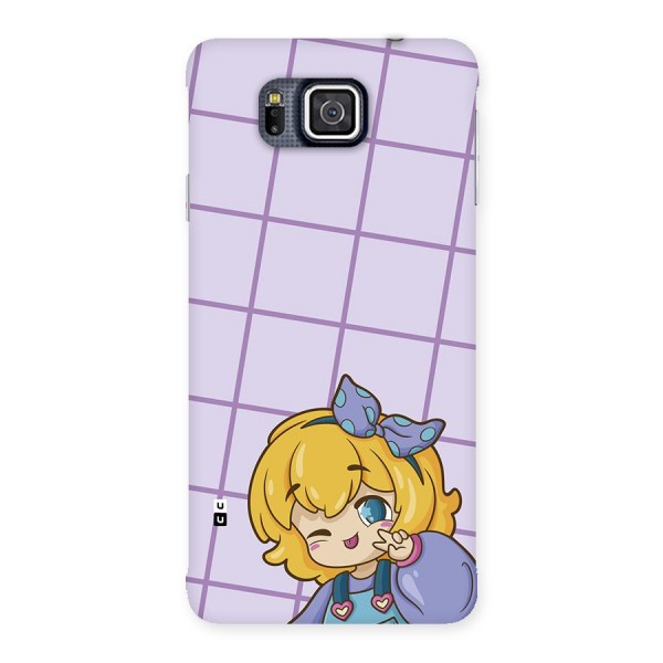 Cute Anime Illustration Back Case for Galaxy Alpha