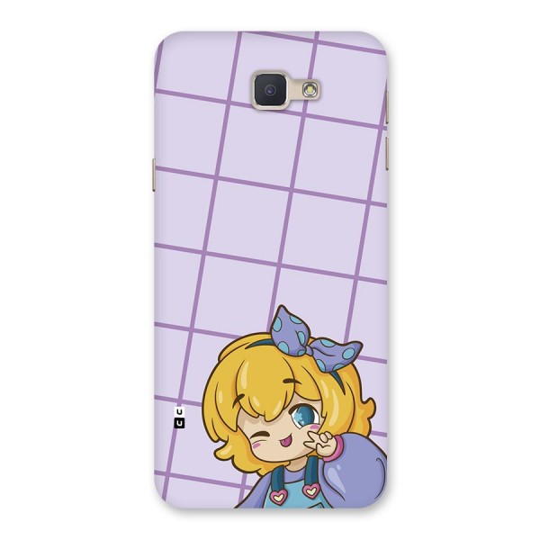 Cute Anime Illustration Back Case for Galaxy J5 Prime