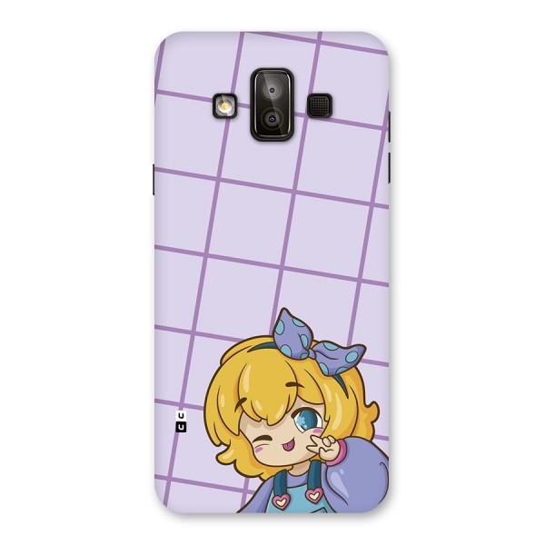 Cute Anime Illustration Back Case for Galaxy J7 Duo