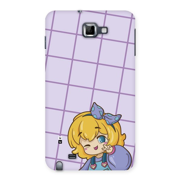 Cute Anime Illustration Back Case for Galaxy Note