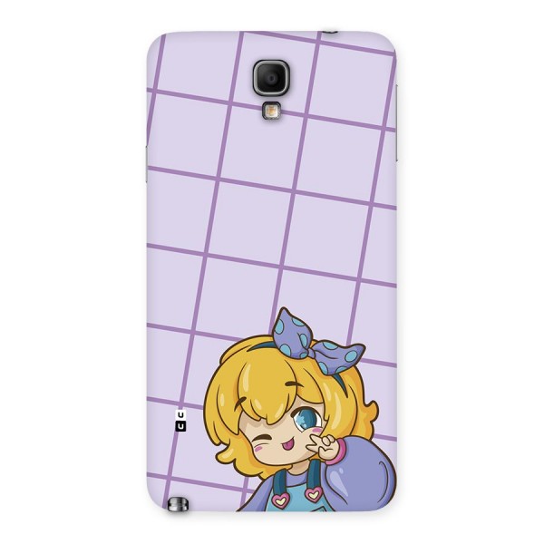 Cute Anime Illustration Back Case for Galaxy Note 3 Neo