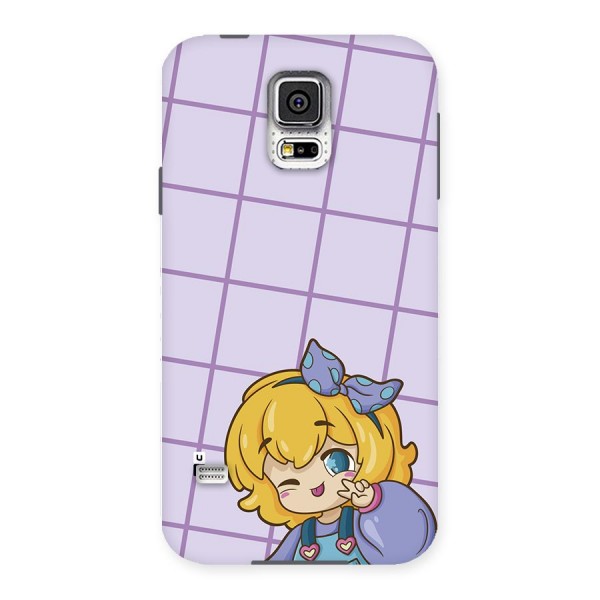 Cute Anime Illustration Back Case for Galaxy S5