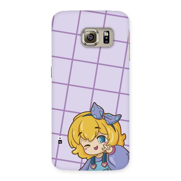 Cute Anime Illustration Back Case for Galaxy S6 edge