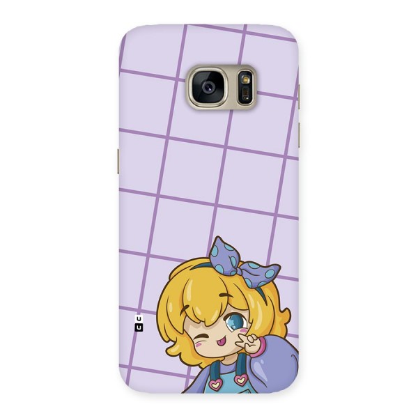 Cute Anime Illustration Back Case for Galaxy S7