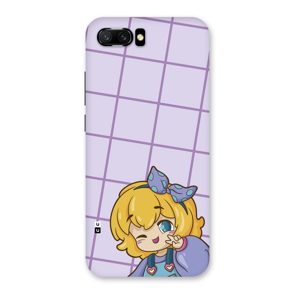 Cute Anime Illustration Back Case for Honor 10