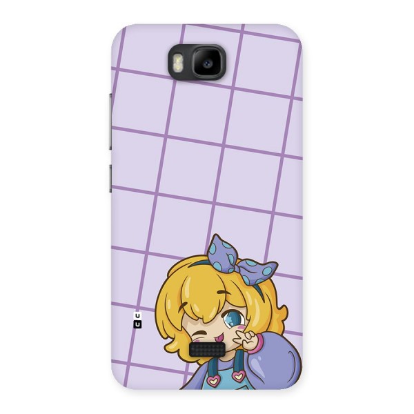 Cute Anime Illustration Back Case for Honor Bee