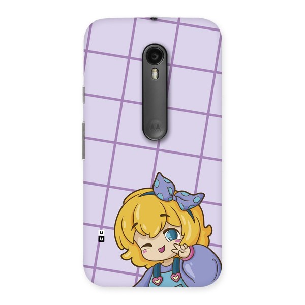 Cute Anime Illustration Back Case for Moto G3