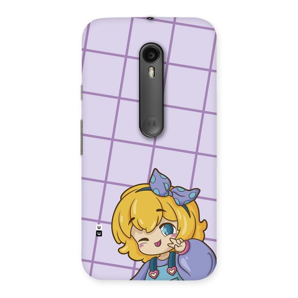 Cute Anime Illustration Back Case for Moto G3