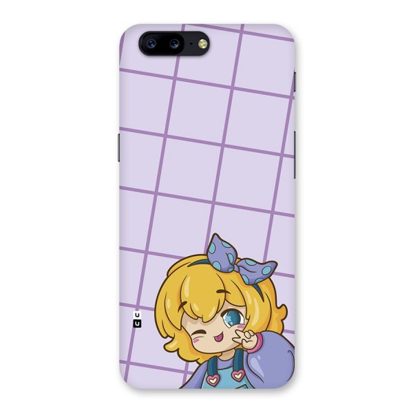 Cute Anime Illustration Back Case for OnePlus 5
