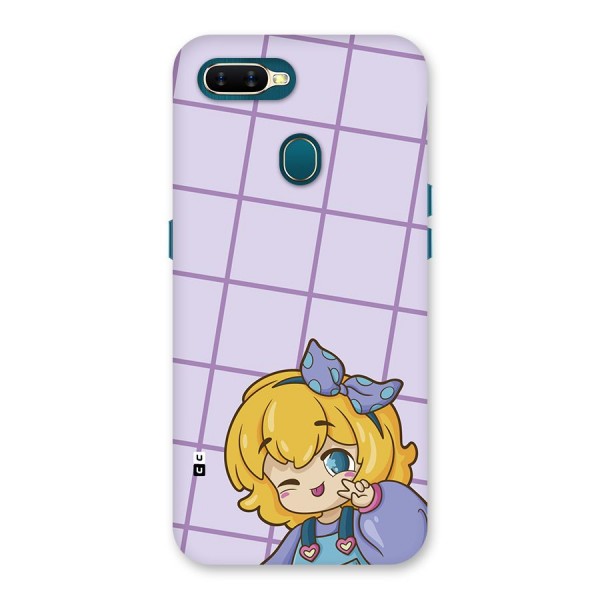 Cute Anime Illustration Back Case for Oppo A7