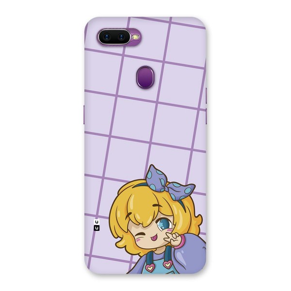 Cute Anime Illustration Back Case for Oppo F9