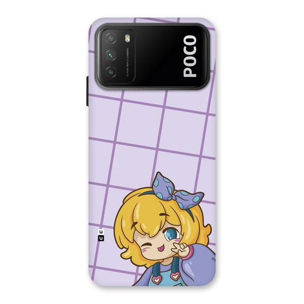 Cute Anime Illustration Back Case for Poco M3