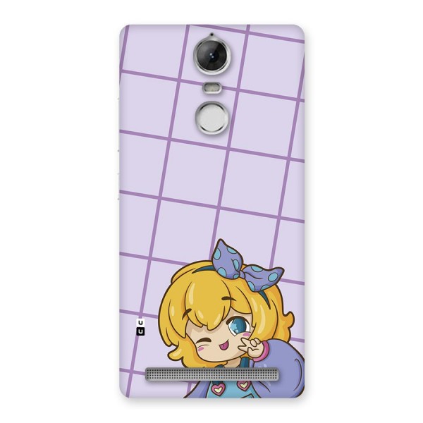 Cute Anime Illustration Back Case for Vibe K5 Note