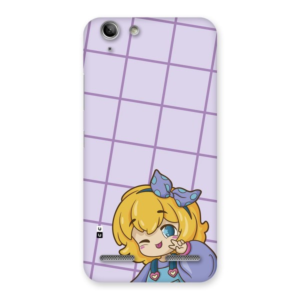 Cute Anime Illustration Back Case for Vibe K5 Plus